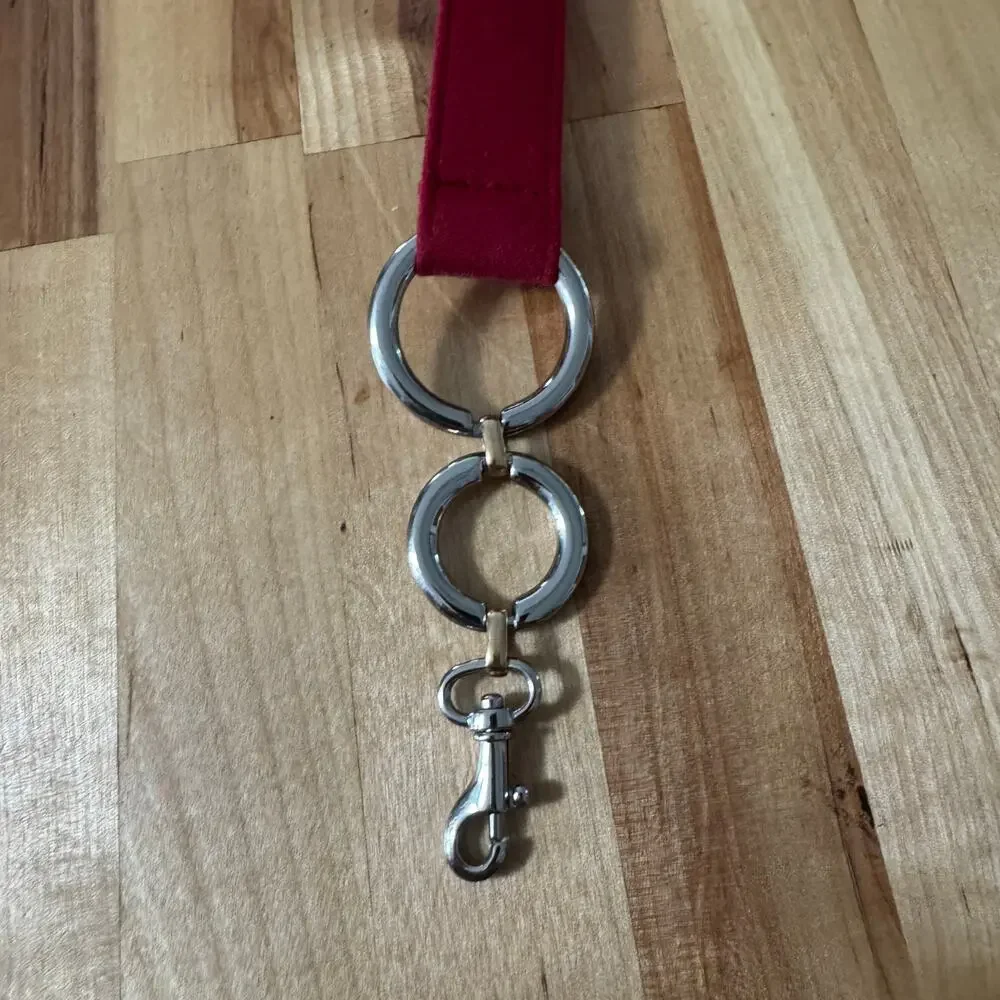 Vintage 1990s Red Strap Silver Gold Loop Chain Belt Womens Size Large Canada